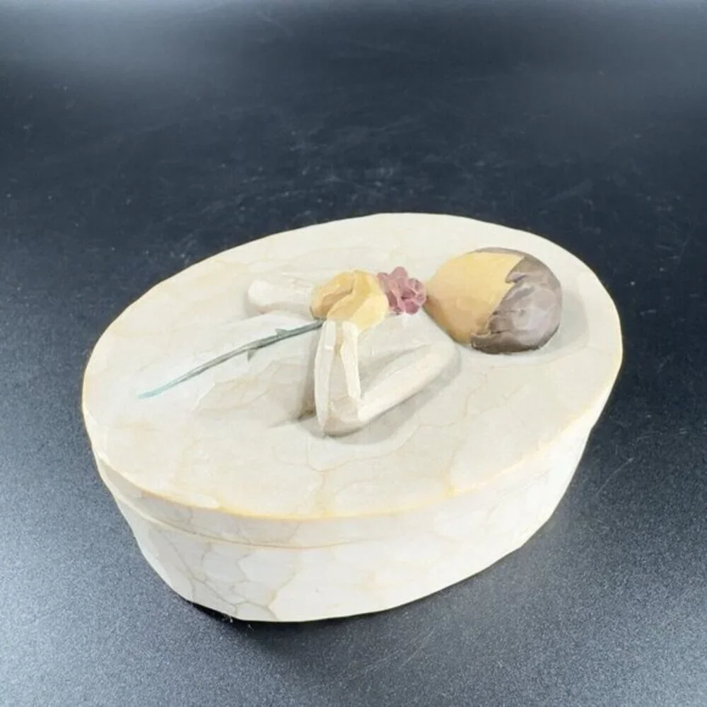 2004 Willow Tree Loving Angel Trinket Dish Jewelry Holder Container Demdaco‎ VTG